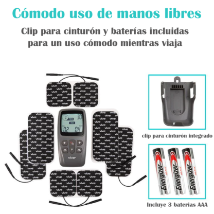 RHB2026GRY-TENS EMS VIVE HEALTH - Imagen 7