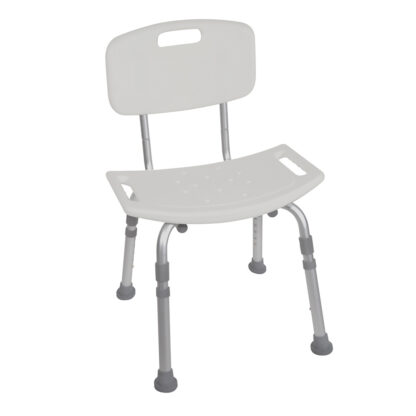 12202KD-4-SILLA PARA DUCHA DE ALUMINIO DE LUJO CON RESPALDO DRIVE