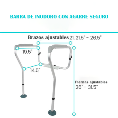 BARANDILLA DE SEGURIDAD PARA BAÑO VIVE HEALTH - Imagen 3